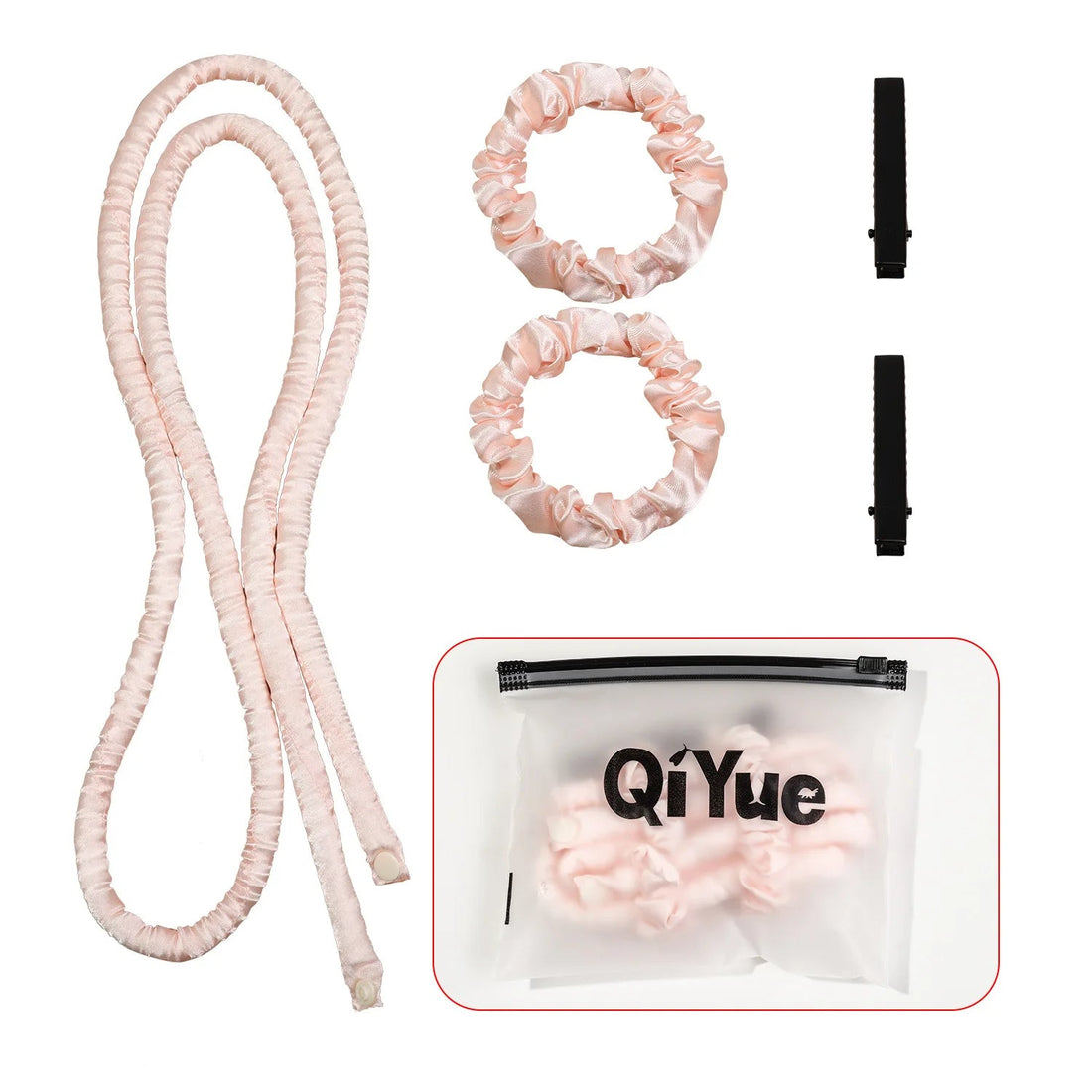 Heatless Curling Rod Headband No Heat Rollers Sleeping Overnight Soft Flexi Rods Multi-color Lazy Hair Curlers Hair Styling Tool Halalzen