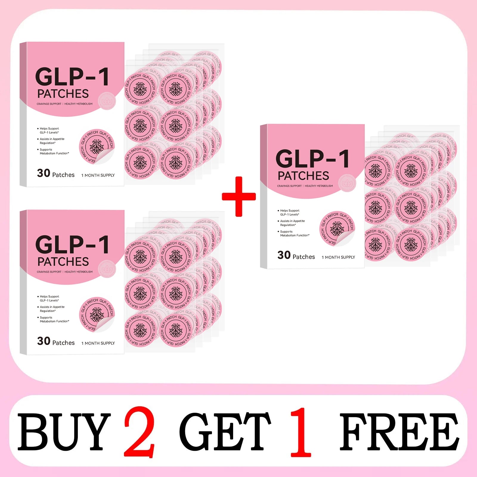 GLP-1 BODY PATCHES Original 30 pcs | Made from pure plants for appetite control | metabolism support | maintain energy
