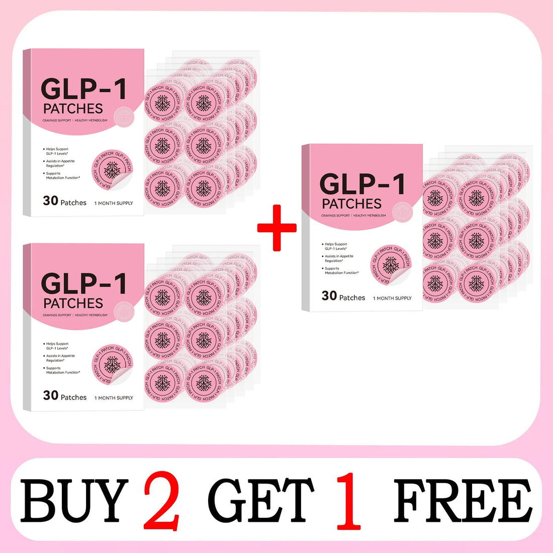 GLP-1 BODY PATCHES Original 30 pcs | Made from pure plants for appetite control | metabolism support | maintain energy