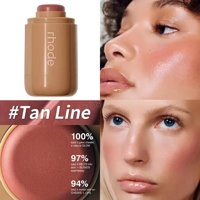 Rhode Powder Pocket Blush Hydrating Contouring Shading Face Nose Shadow Profile Natural Cream Lip Gloss Cheek Easy Apply Color