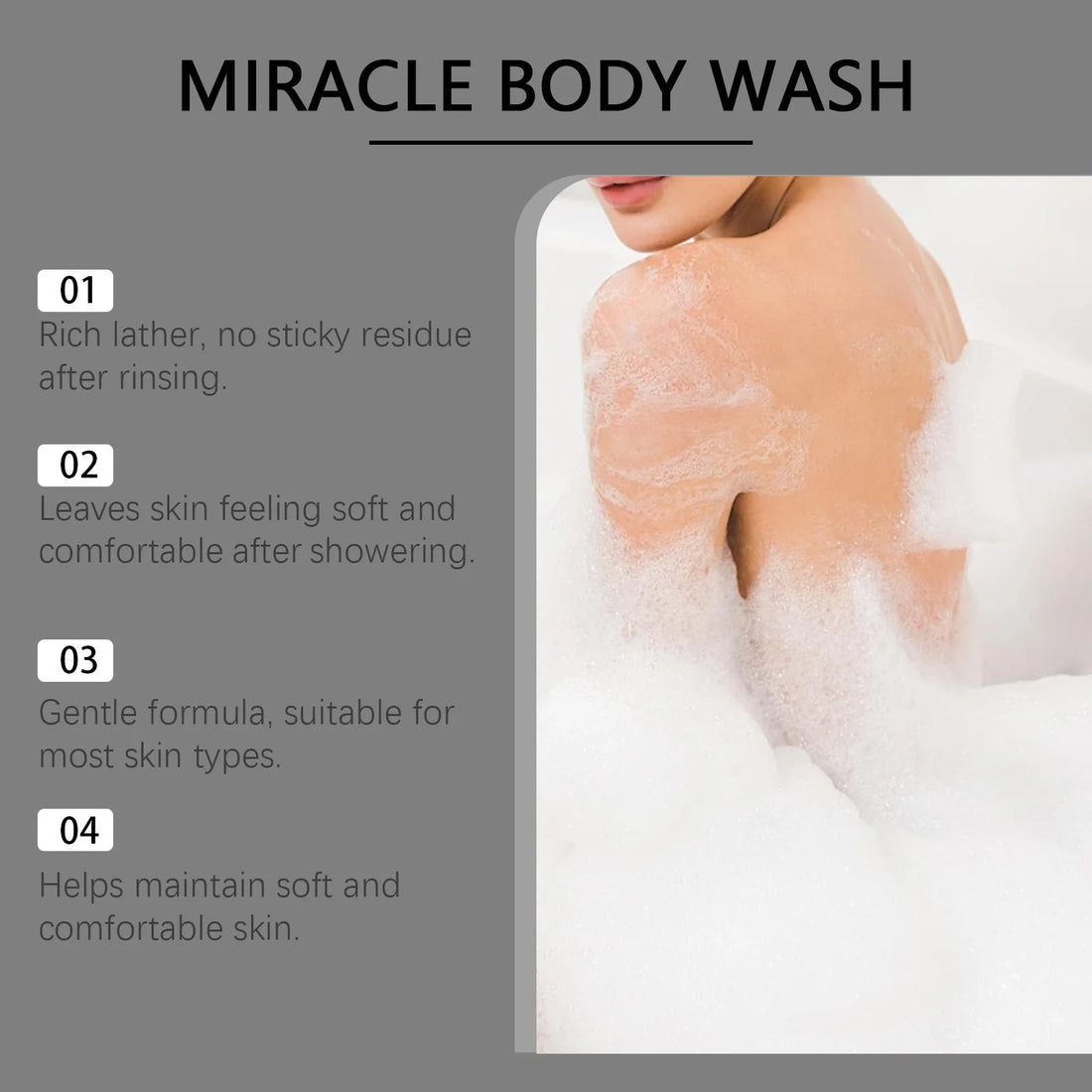 Niacinamide Shower Gel White Skin Smoothing Daily Cleansing Remove Dirt Rich Foam Lasting Hydrate Refresh Body Wash Skin Care Halalzen