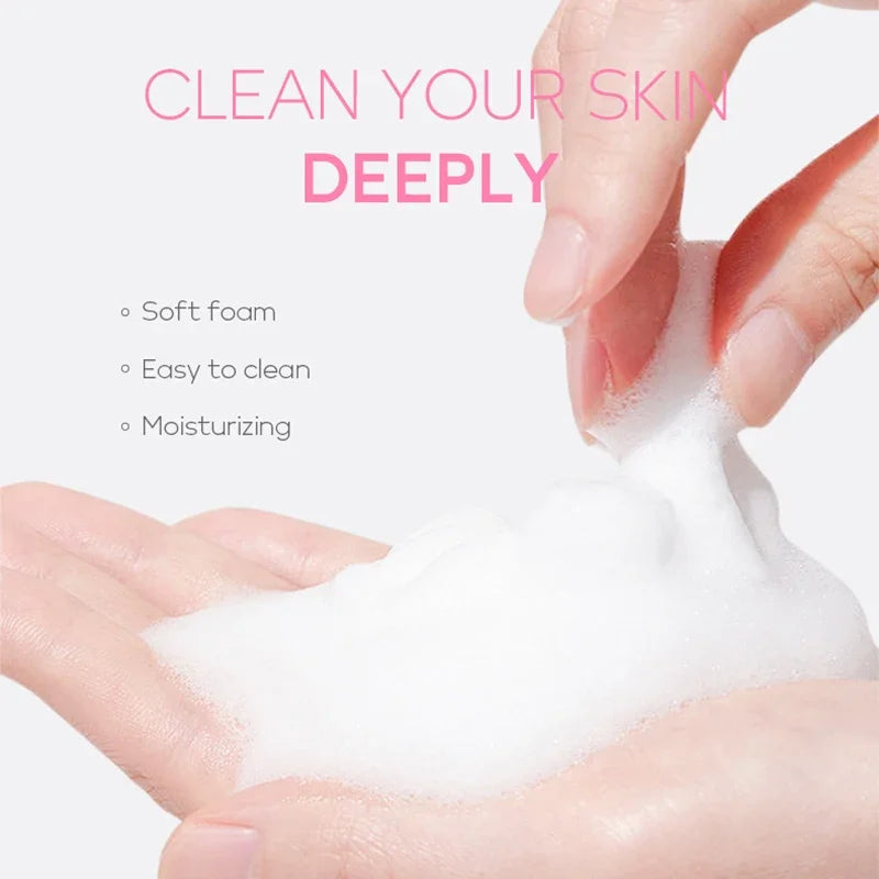 Vitamin C Facial Cleanser Skin Deep Cleansing Moisturizing Blackhead Removal skincare Face Wash Foam Face Cleanser Skin Care Halalzen
