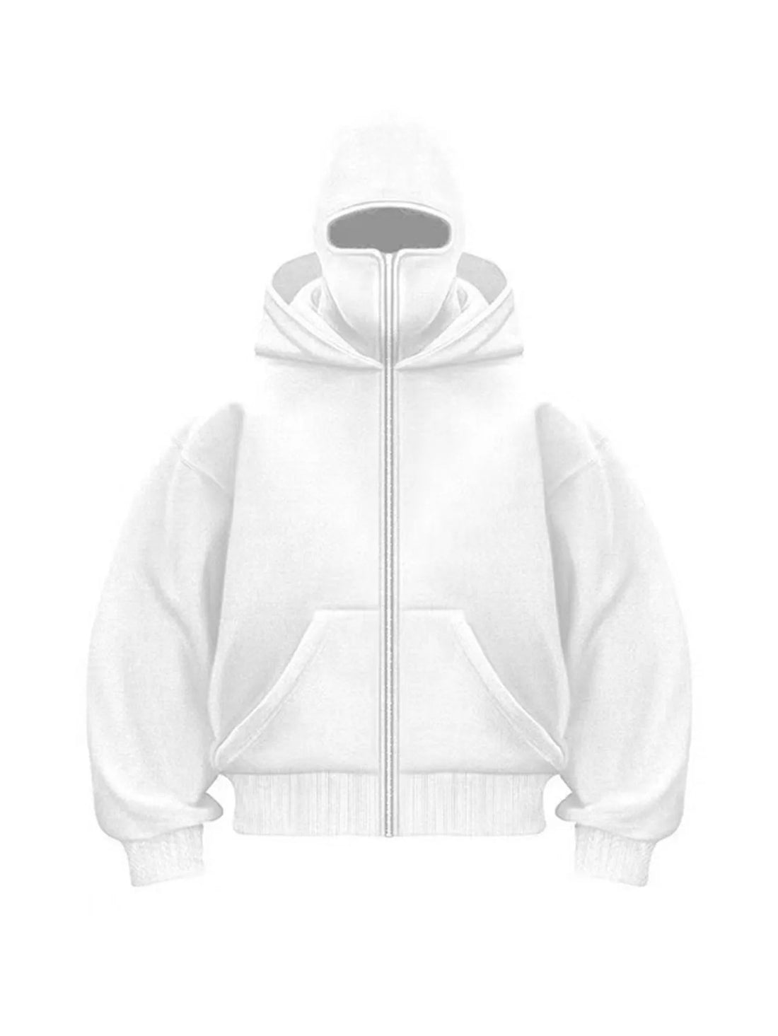 Ninja mask hooded men's winter windproof and warm double hat design sports jacket outdoor running and cycling jacket Gothic Hara