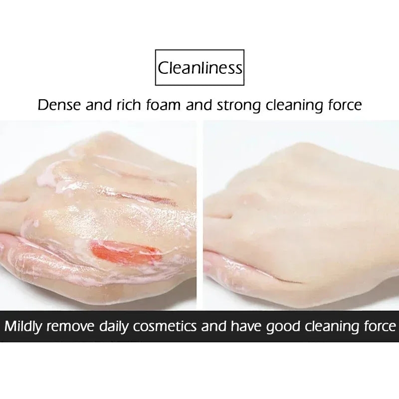 Nicotinamide Amino Acid Face Cleanser Facial Scrub Cleansing Acne Oil Control Blackhead Remover Shrink Pores Skin Care Halalzen
