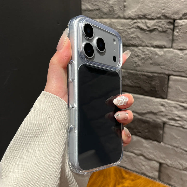 Moda Renkli Blok Şeffaf Kenarlı Telefon Kılıfı iPhone 15 16 17 Pro Max 17Air TPU Darbe Emici Zırh Kılıf 17pro 16proMax için