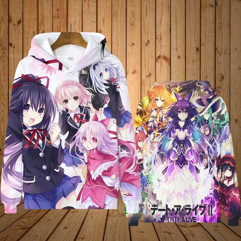 Japan Anime 3d Print Hoodie Men Women Fashion Long Sleeve Hoodie Sweatshirt Oversized Women Sweats Man Hoodies