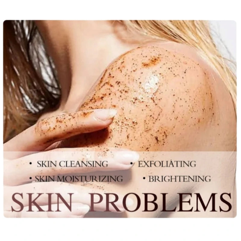 260g Coffee Body Scrub, Deeply Cleanses the Body, Exfoliates Dead Skin Cells, and Brightens Skin Tone