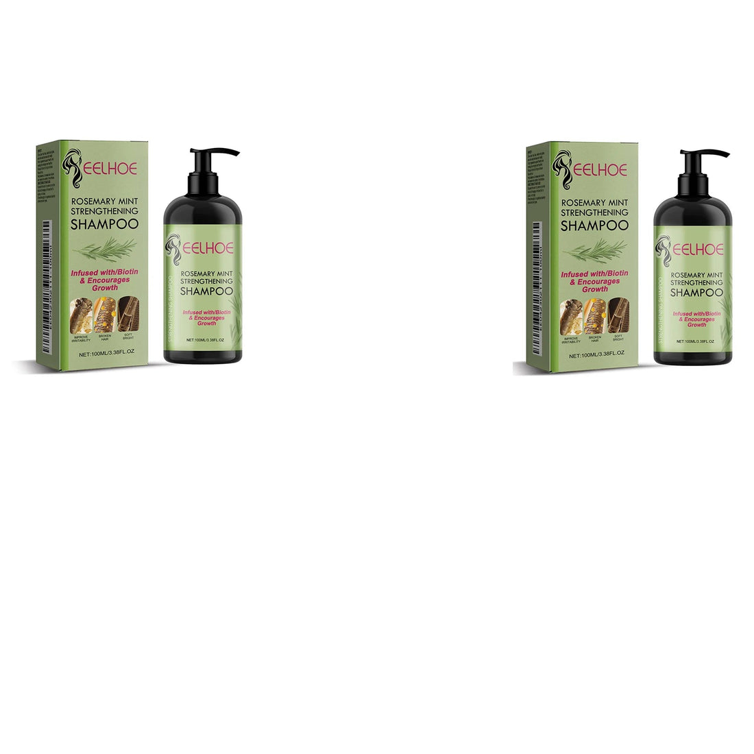 EELHOE Rosemary Straightening Shampoo Repair Damaged Dry Curl Fluffy Hair Nourishing Refreshing Straightening Shampoo Hair Care Halalzen
