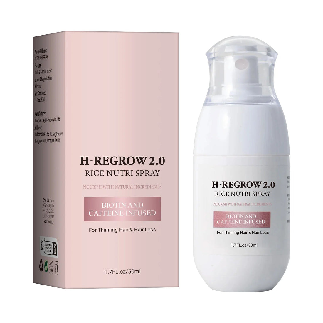 Hair Spray Rice Water Strong Hair Follicle Root Thick Loss Prevention Nourishing Soften Hair Helper Care Spray For Thinning Hair Halalzen