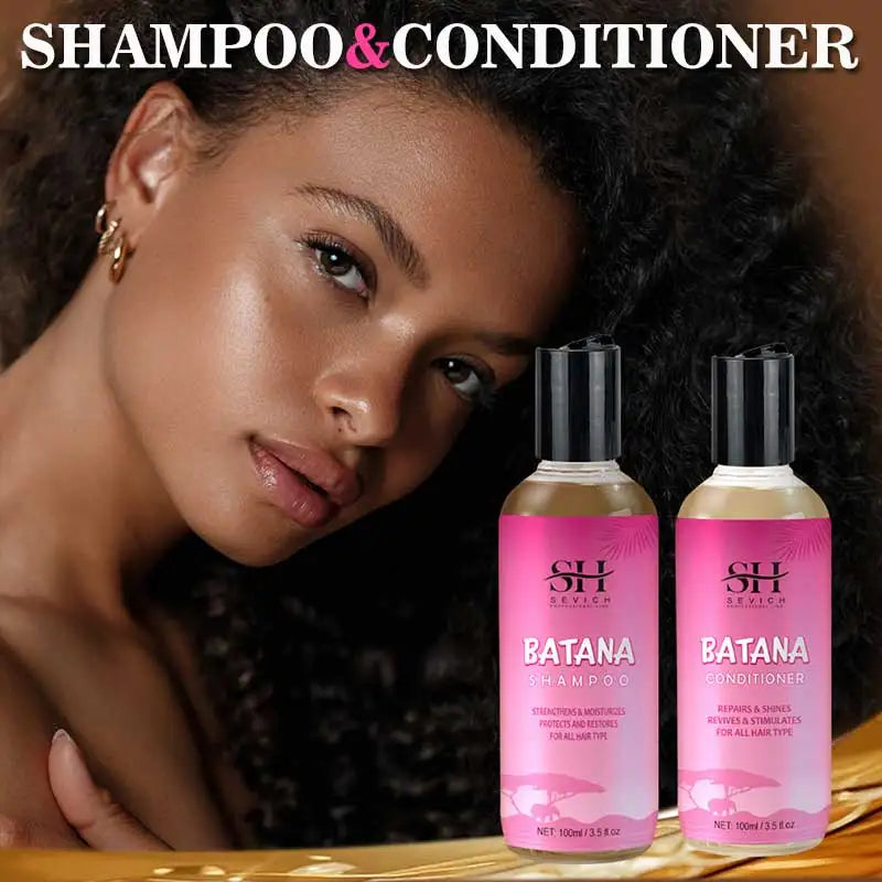 Batana Hair Growth Shampoo Conditioner Set Anti Hair Loss Treatment for Men Women Fast Thicken Regrowth Oil Beauty Health SEVICH Halalzen