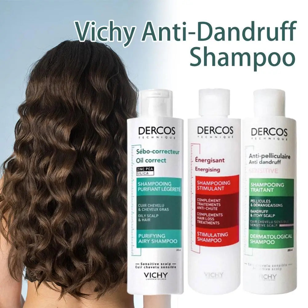 DERCOS Fluffy Shampoo Deep Cleansing Anti Dandruff Anti Itch Oil Control Soothing Nourishing Damaged Scalp Hair Repair Shampoo Halalzen