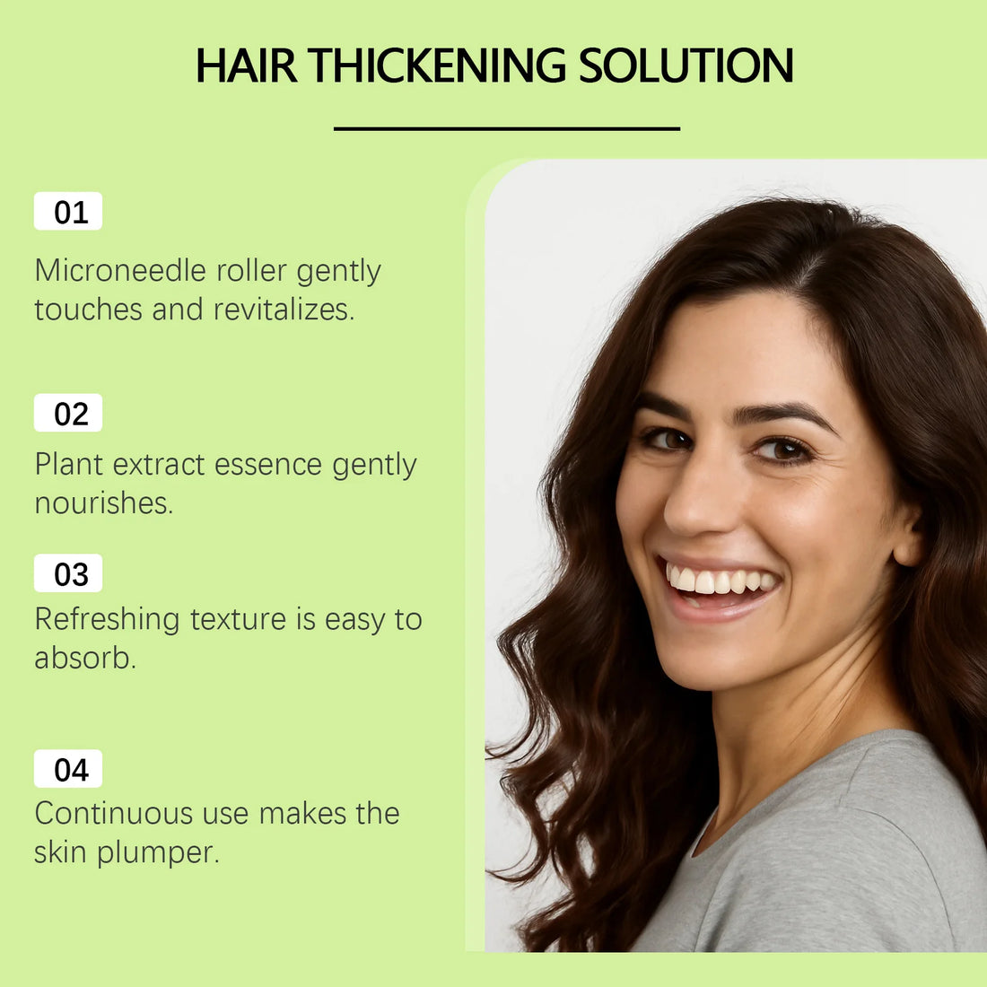 0.2MM Microneedle Hair Growth Treatment Kit, Scalp Nourishing Serum, Household Scalp Care Set for Thicker Healthier Hair