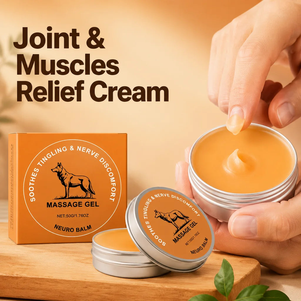 Nerve Relief Balm Joint Care Massage Balm Relieve Nerve Knee Shoulder Discomfort Cooling Body Cream With Magnesium Herbal Plants