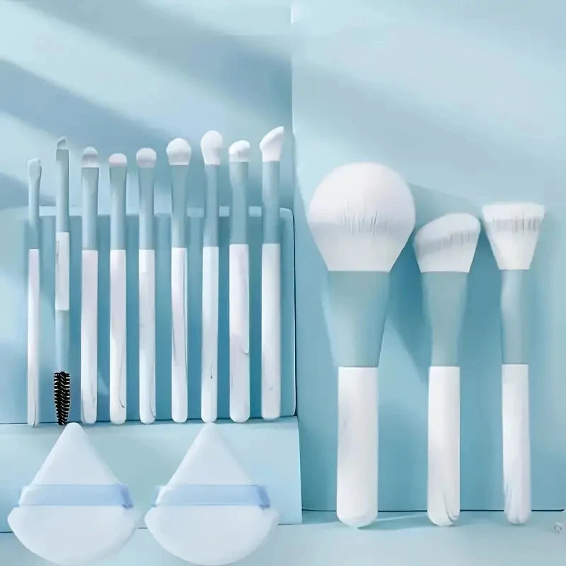 12pcs Professional Makeup Brush Set Premium Synthetic Foundation Concealer Powder Eyeshadow Blush Brushes Hygienic Beauty Tools Halalzen