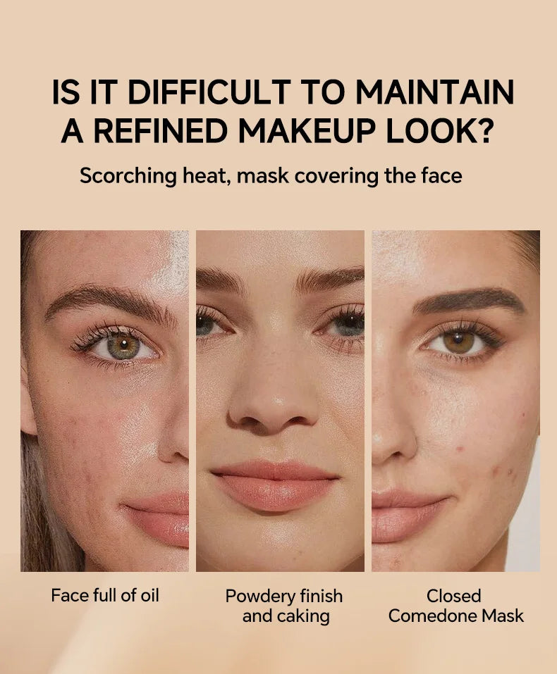 2-in-1 Foundation & Concealer Stick, Waterproof Long Wear, Full Cover, Hide Blemishes, Smooth Base Makeup