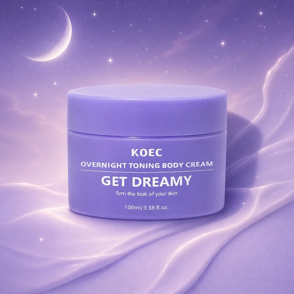 US Local KOEC Overnight Toning Body Cream, Moisturizing Firming Body Lotion, Full Body Skin Care, Dry Skin Hydration, Smooth Looking Skin Care, 100ml