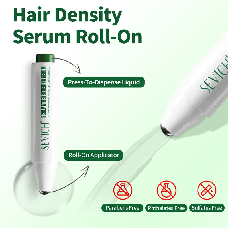 Rosemary Hair Growth Roller Essence Improves Scalp Health Stimulates Follicle Activity Reduces Hair Breakage Increases Density