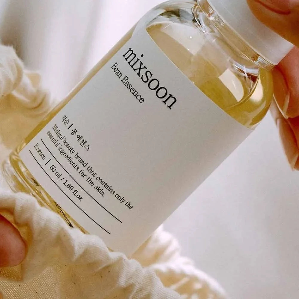 Korean Skin Care Mixsoon Glow Bean Essence,Hydrating Exfoliating Hyaluronic Acid Serum Facial Moisturizing Barrier Serum 50ml Halalzen