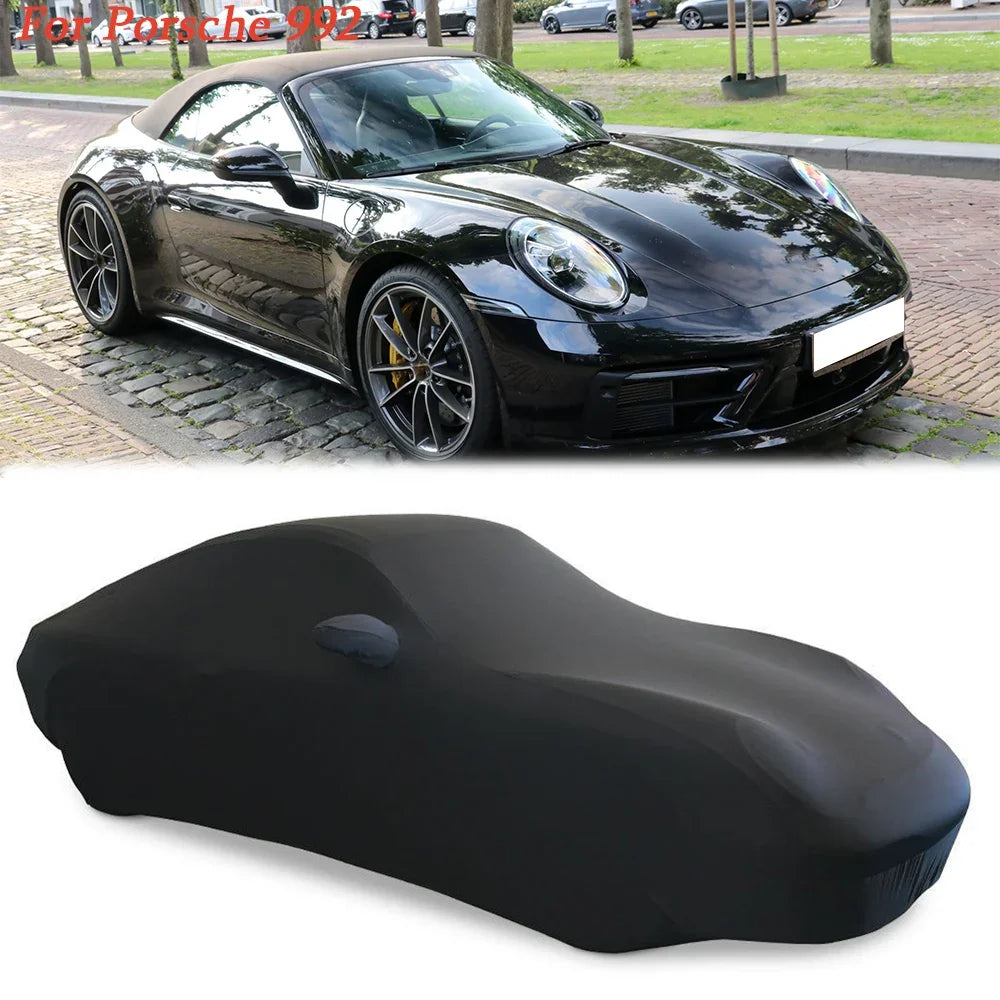 Full Car Indoor Cover Dust Scratch Proof Protection For Porsche 911/718/928/968/992/Boxster/Cayman/Carrera