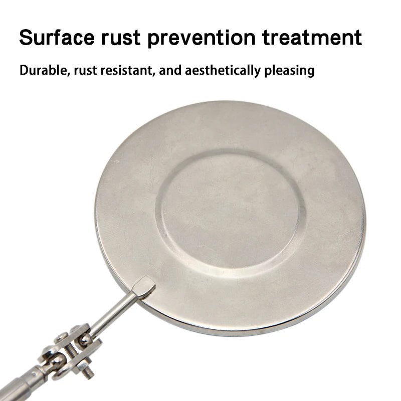 Miroir de détection pliable, réflecteur rotatif à 360 degrés, accessoire universel pour la réparation automobile, miroir d'inspection télescopique inférieur