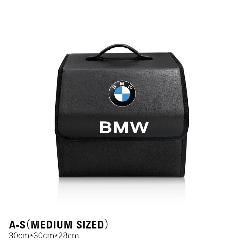 Car Trunk Storage Box High-capacity Leather Organizer Case For BMW E46 E90 E60 F30 F10 E39 E36 F20 G20 G30 E92 E87 E91 X5 E70 X3