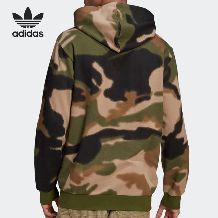 Sweat-shirt à capuche camouflage Adidas Originals pour homme GN1879