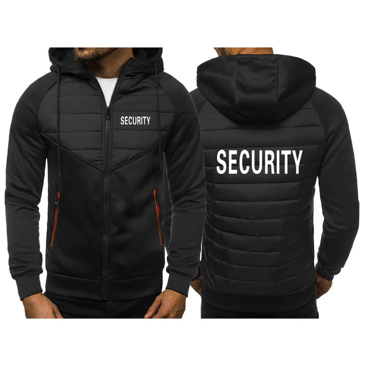 Security 2024 NEW Men's Spring Autumn Leisure Fashion Jacket Three-Color Stitching Slim Sweatshirts Cotton Comfortable Top