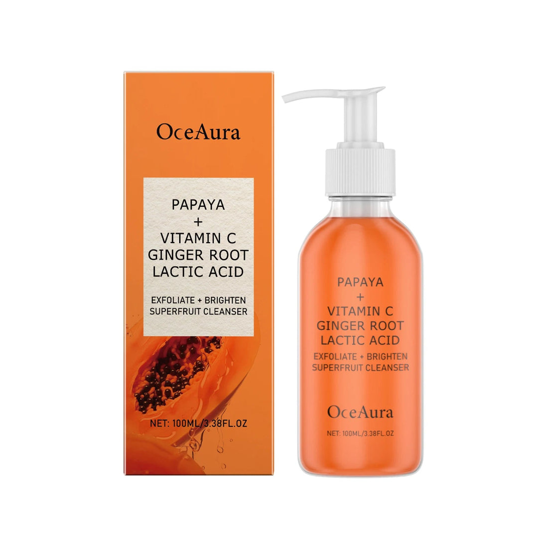 Papaya Face Wash Deep Exfoliating Oil Control Prevents Acne & Blackheads Brightening Pore Minimizing Cleanser For All Skin Types Halalzen