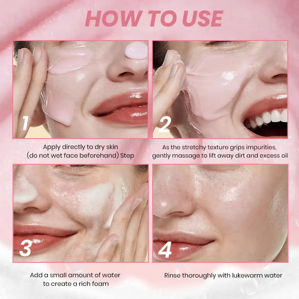 75ml KOEC Pink PDRN Niacinamide Facial Cleanser Hydrating Smoothing Glowing Deep Pore Cleansing Improve Texture Hyaluronic Acid Halalzen
