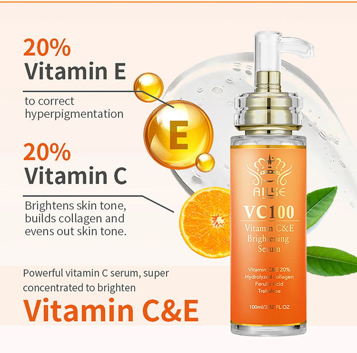 AILKE Vitamin C Brightening Moisturizing Women Skin Care Set, Anti Dark Spots, Nourishing Kit for Smooth, Even Radiant Skin Tone