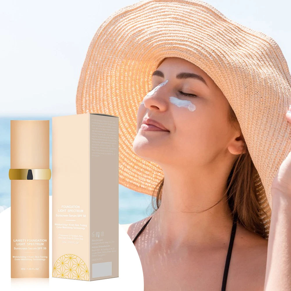 4 In 1 Color-Changing Spf50 Sunscreen Concealer Natural Base Makeup Retention Foundation For Female Woman Cosmetic Moisturizer