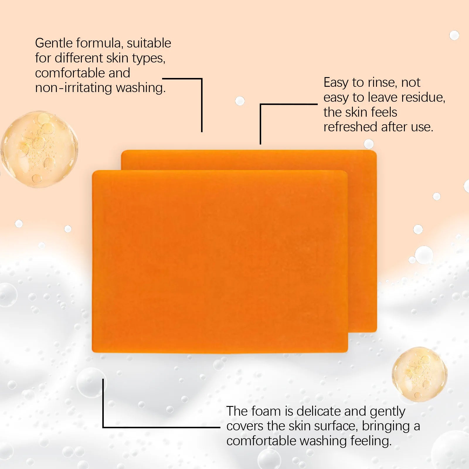 OCEAURA Papaya Turmeric Nourishing Bath Soap Deep Clean Improve Dull Skin Remove Dirt Smooth Epidermis Body Moisturize Bath Soap Halalzen