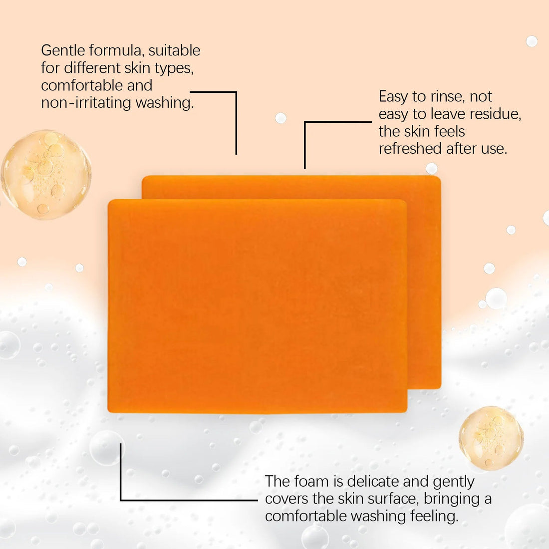 OCEAURA Papaya Turmeric Nourishing Bath Soap Deep Clean Improve Dull Skin Remove Dirt Smooth Epidermis Body Moisturize Bath Soap Halalzen