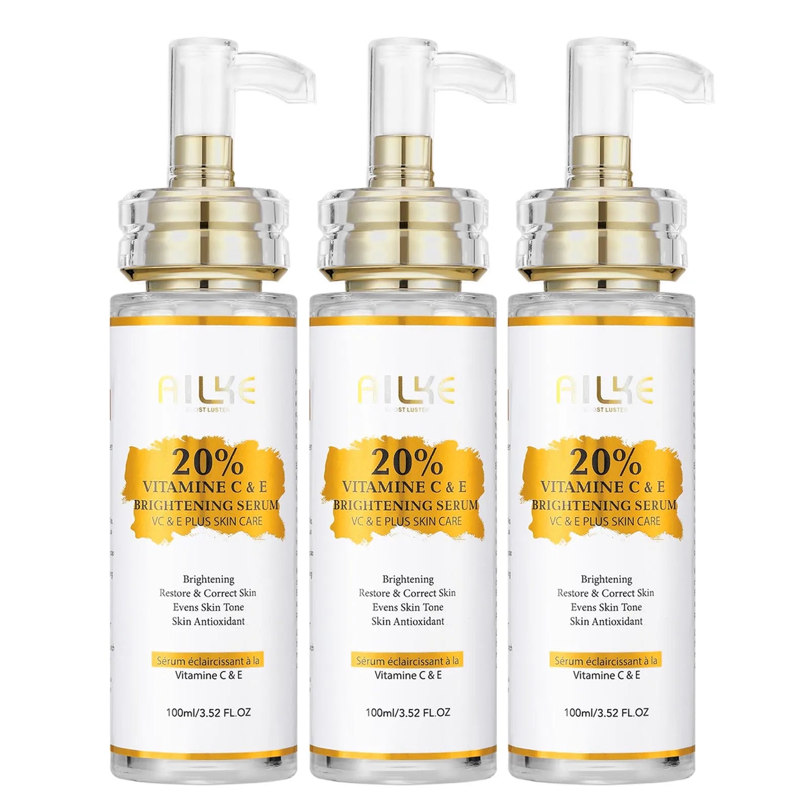 AILKE Lightening Body Cream, With Vitamin C, Hyaluronic Acid, Shea Butter, Reduce Black Spots, Even Skin Tone, Hydration Lotion
