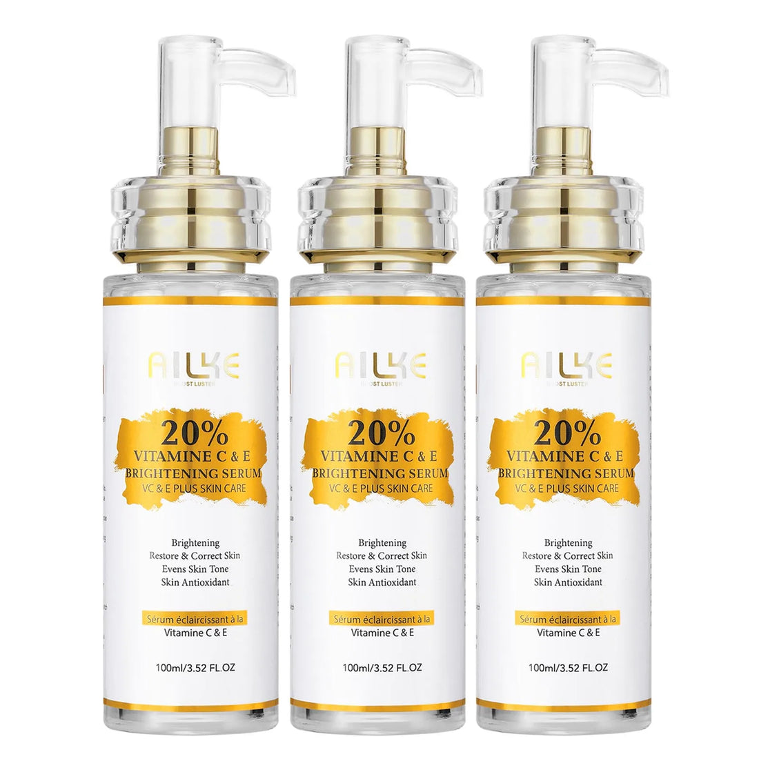 AILKE Lightening Body Cream, With Vitamin C, Hyaluronic Acid, Shea Butter, Reduce Black Spots, Even Skin Tone, Hydration Lotion
