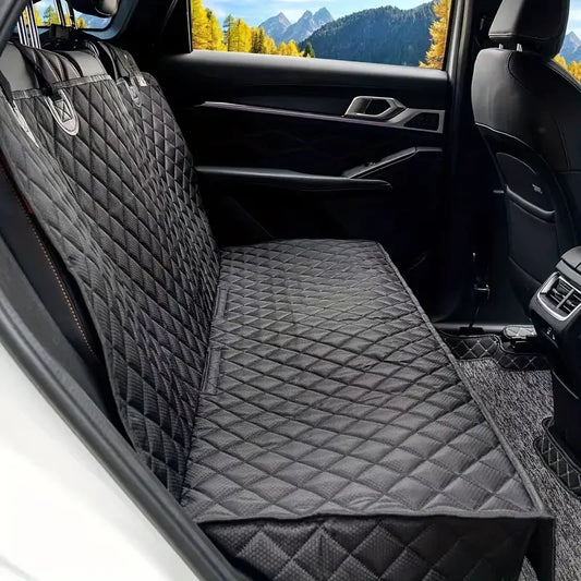 Advanced Car Seat Cushion, Rear Seat Car Seat Cover Protective Cover, Waterproof Bench Car Seat Cover, Anti-Slip Rear Seat Cover for Most Cars, Trucks, Suv, Black