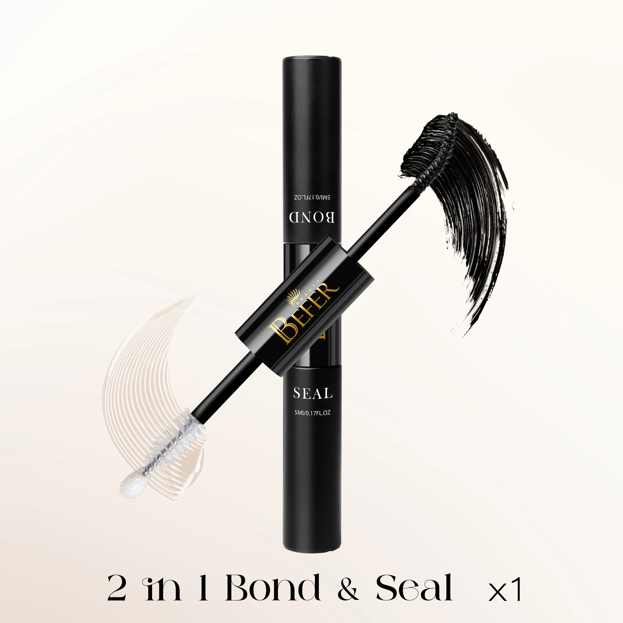 BEFER Glue For Eyelashes 2in1 Lash Bond And Seal Eyelash Glue+Eyelash Remover Waterproof Eyelashes Adhesives Strong Fixed Lash Halalzen