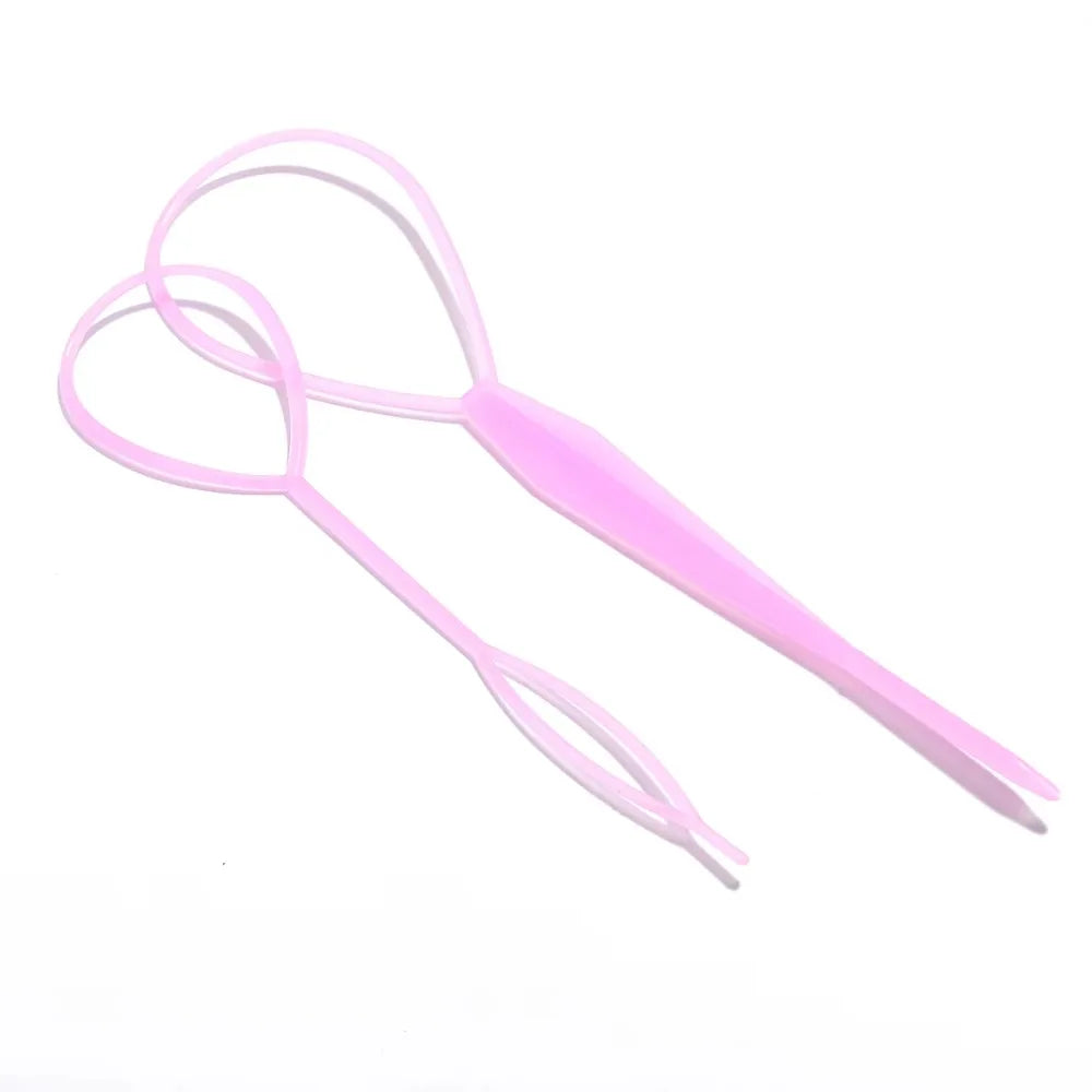 1/3 pcs Plastic Magic Pull Hair Pin Clip Hair Braid Ponytail Maker Accessories Diy Hair Styling Tail Tool Fashion Salon