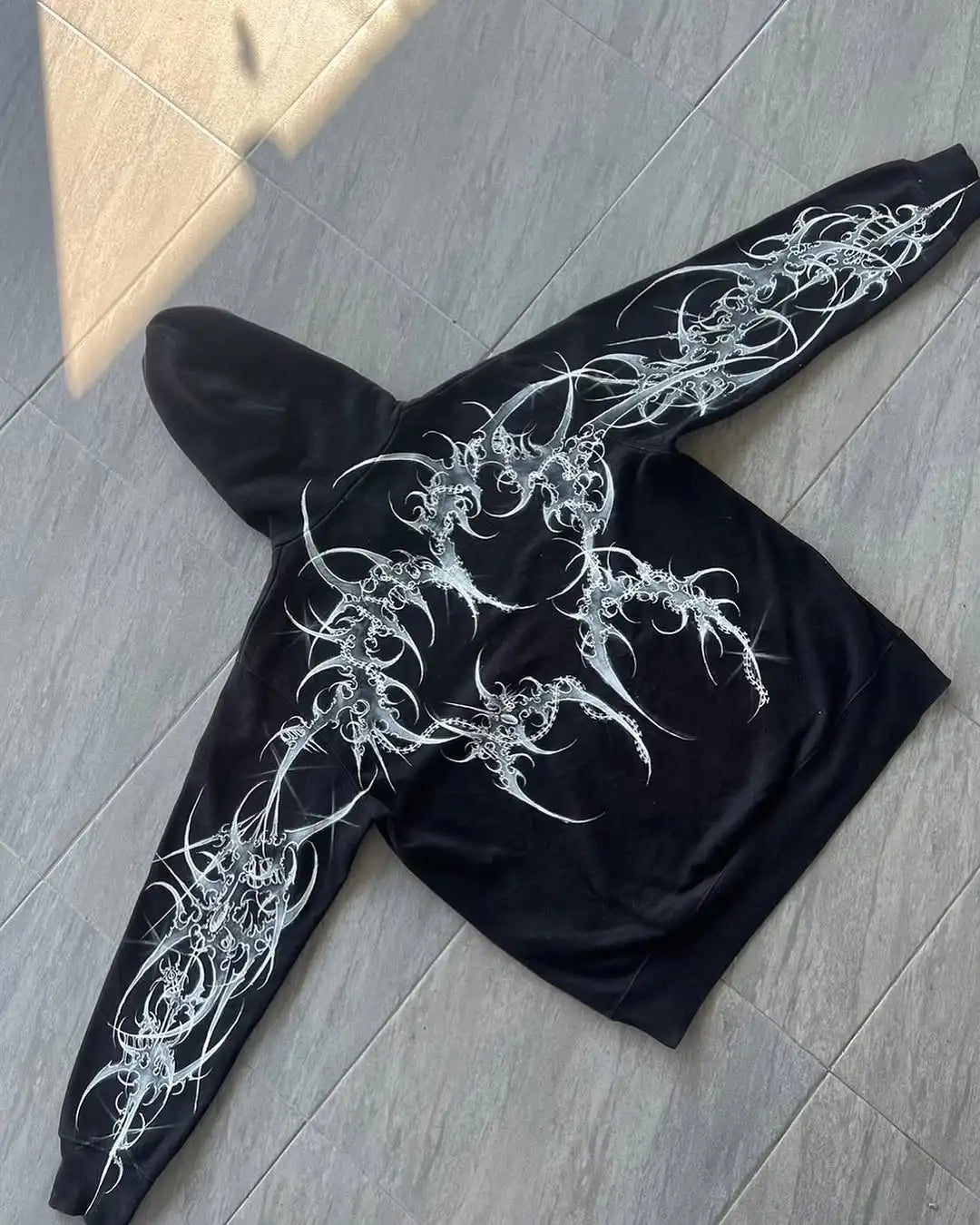 Colorful Harajuku High Street Nostalgic Classic Phenomenon Game Letter Printing Hoodie Men's Lazy Casual Loose Cotton Top Jacket