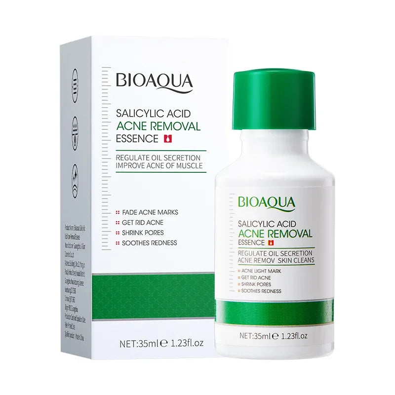 BIOAQUA Salicylic Acid Acne Removing Essence Face Serum skincare Moisturizing Repairing Acne Treatment Facial Serum Skin Care Halalzen