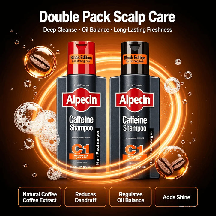 Germany Alpecin C1 Caffeine Shampoo Anti Hair Loss Oil Control Dandruff Removal Deeply Cleanses Hair Follicles Repair Hair