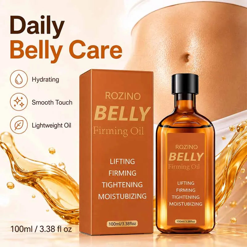 100ml Abdominal Lifting and Firming Care Oil, Quickly Absorbed in 5 Minutes, Smoothes the Abdomen, Natural Ingredients, Hypoallergenic, Deeply Moisturizes and Hydrates, Solves Problems Such as Sagging, Dryness, and Wrinkles o