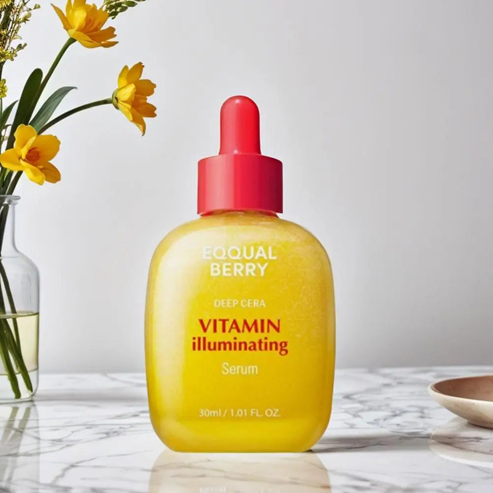 Korean EQQUALBERRY Bakuchiol Plumping Serum - VITAMIN Illuminating Reduces Wrinkles Lifts Skin Moisturizes Brightens Skincare Halalzen