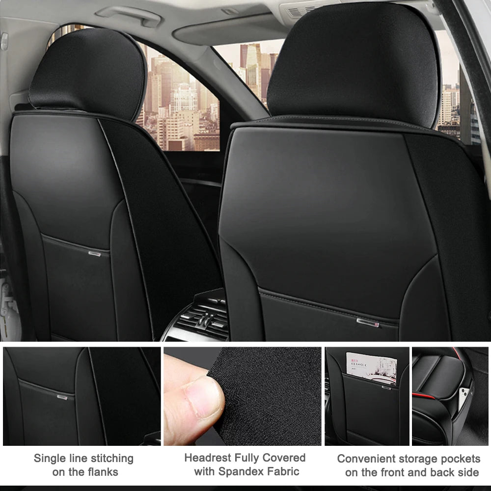 Car interior set: car seat cover, suitable for BUICK LACROSSE 2010-2016, waterproof PU leather, easy to clean, easy to install
