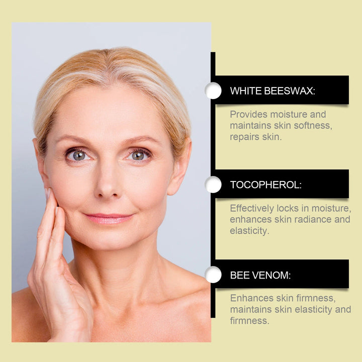 Hoygi Bee Venom Firming Serum Stick Anti Wrinkle Cream Lifts Tightens the Skin Solving Wrinkles Fine Lines Natural Serum Halalzen