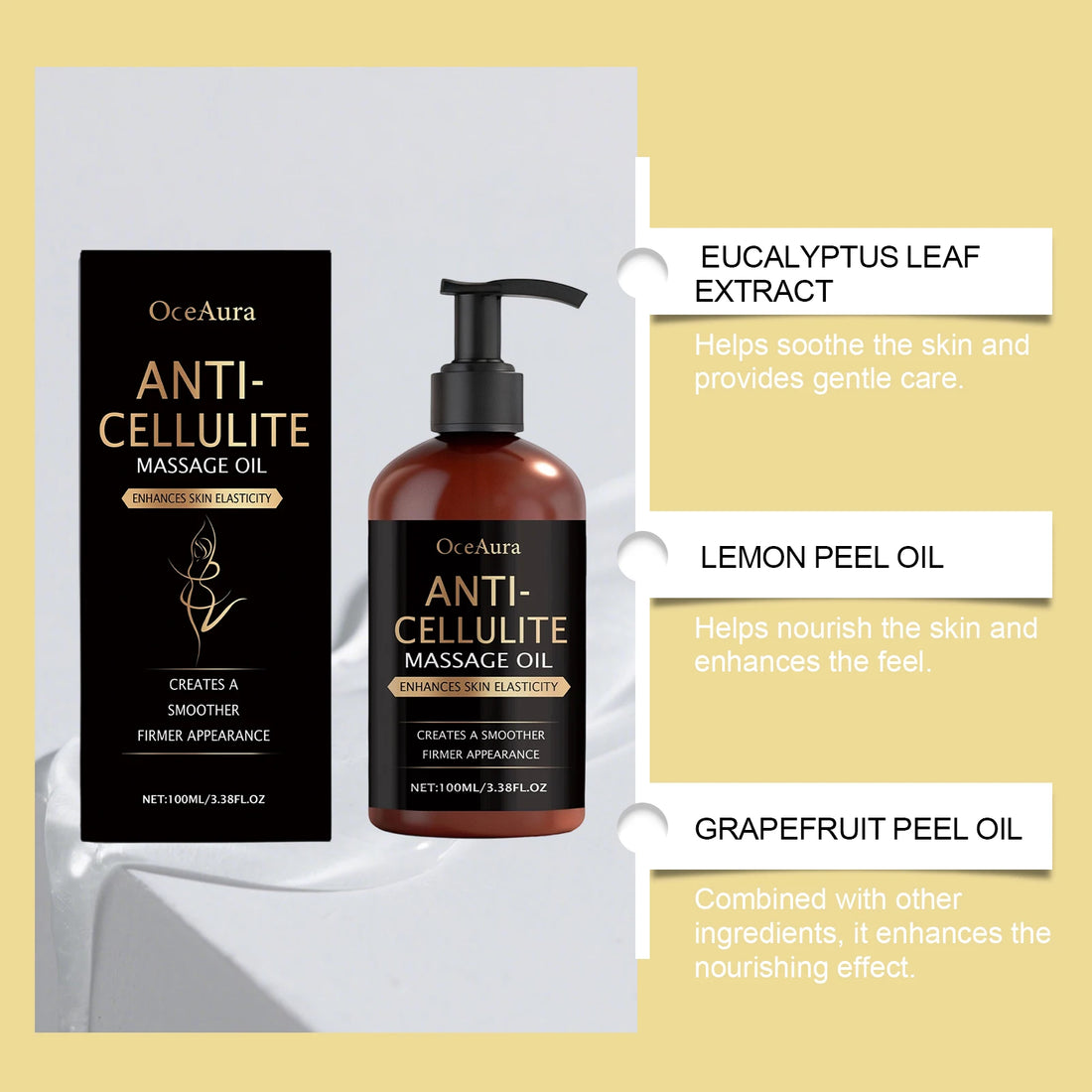 Nourishing Body Massage Oil Hydrating Lightweight Non Greasy for Dry Skin Full Body Moisturizing Relaxing Smooth Soft Daily Care