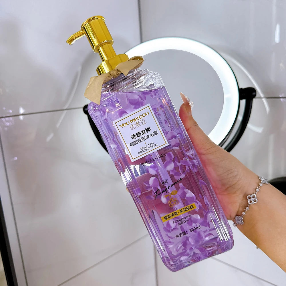 Fruit Flavored Bubble Fragrance Shower Gel Mango Skin Rejuvenation Moisturizing Body Bath Wash Oil Control Peach Long Lasting Halalzen