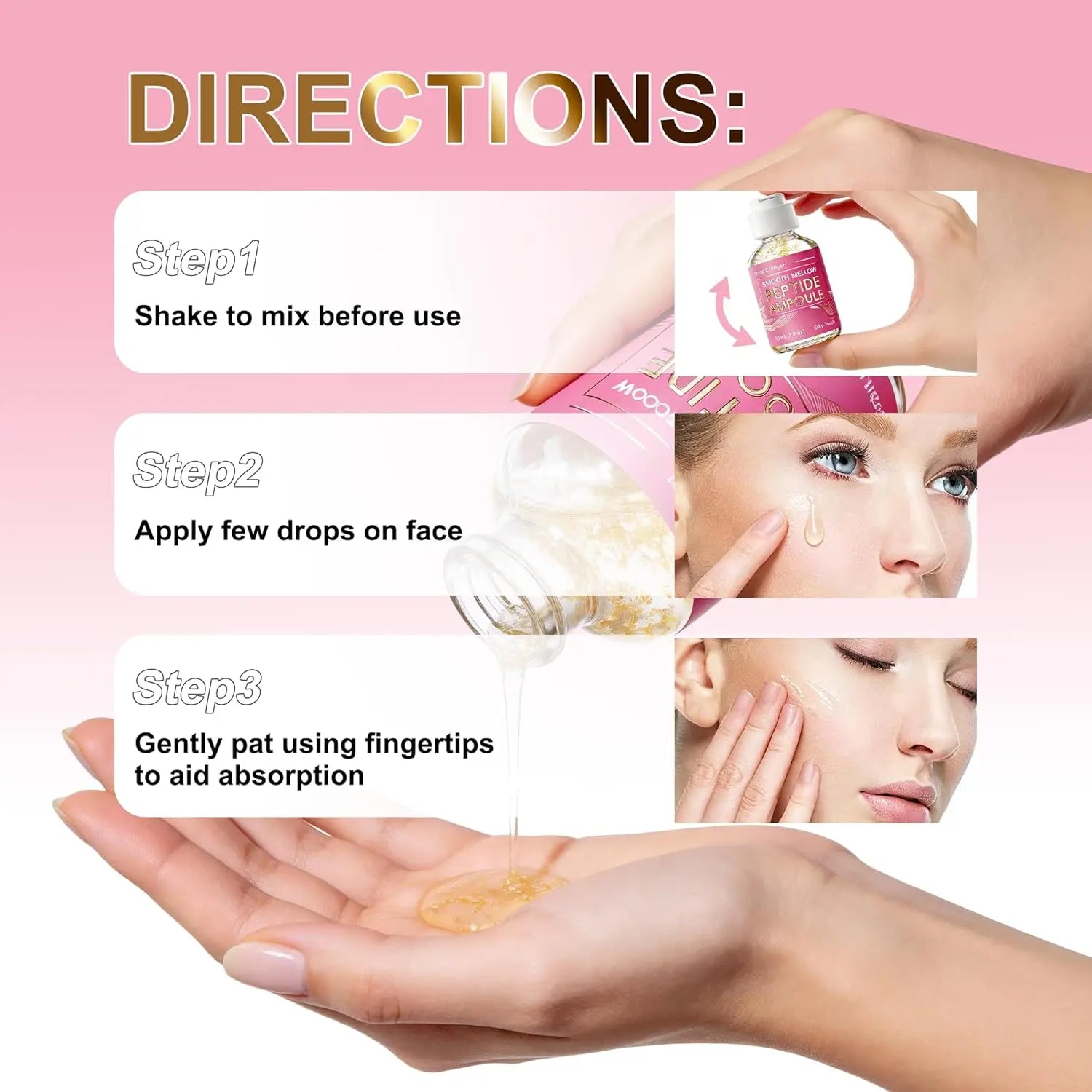 Silk Peptide Intensive Lifting Ampoule |Anti-Aging Serum For Face With Collagen & 30 Peptide Complex Skin Tightening & Firming