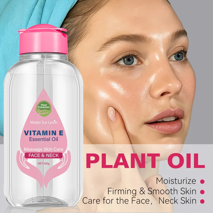 Vitamin E Essential Oil with Niacinamide & Ceramide - Face & Neck Massage Skin Care for Even Tone Halalzen