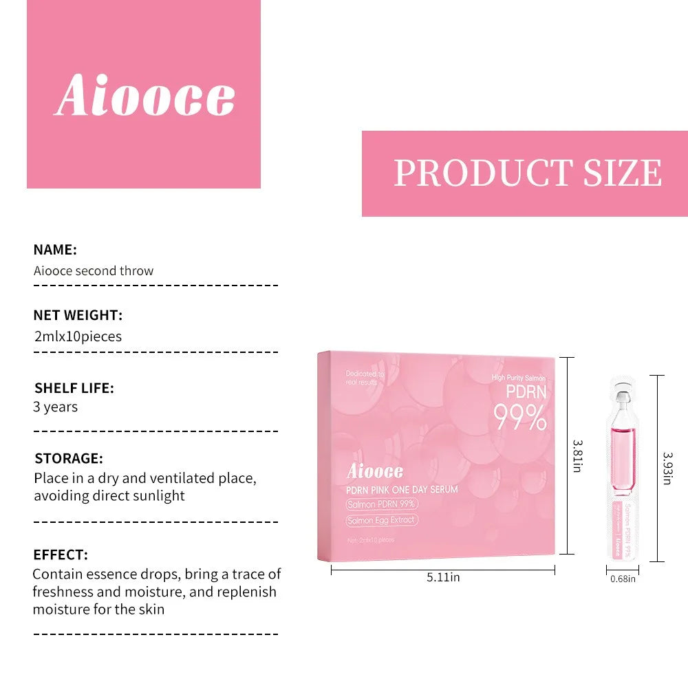 PDRN Salmon DNA +HA  Anti- Wrinkle Serum Fade Fine Lines Facial Moisturizing brightning Anti Aging Firming Skin Care Halalzen